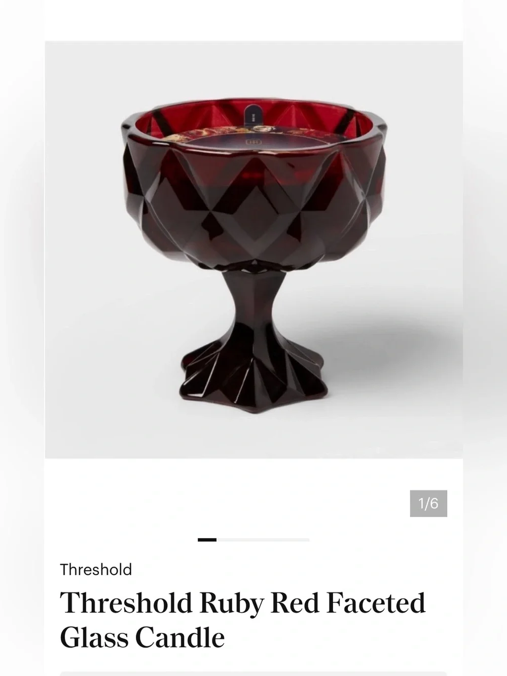Bundle- 2 Threshold Faceted Candles and 1 threshold leaf platter - Picture 1 of 2